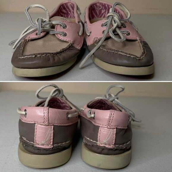 Sperry Top-Sider Tan Pink Authentic Original Boat Shoe Sneaker Size 5.5 - Picture 7 of 16